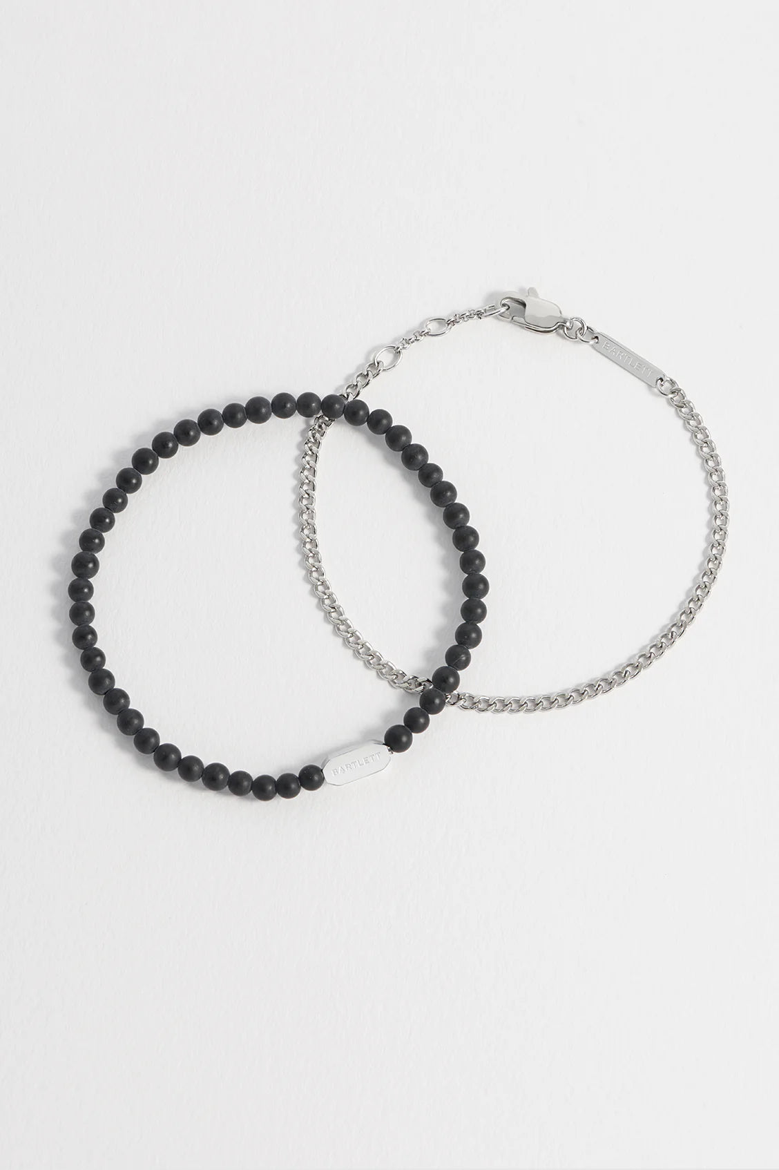 Matt Black Onyx Duo Bracelet Set