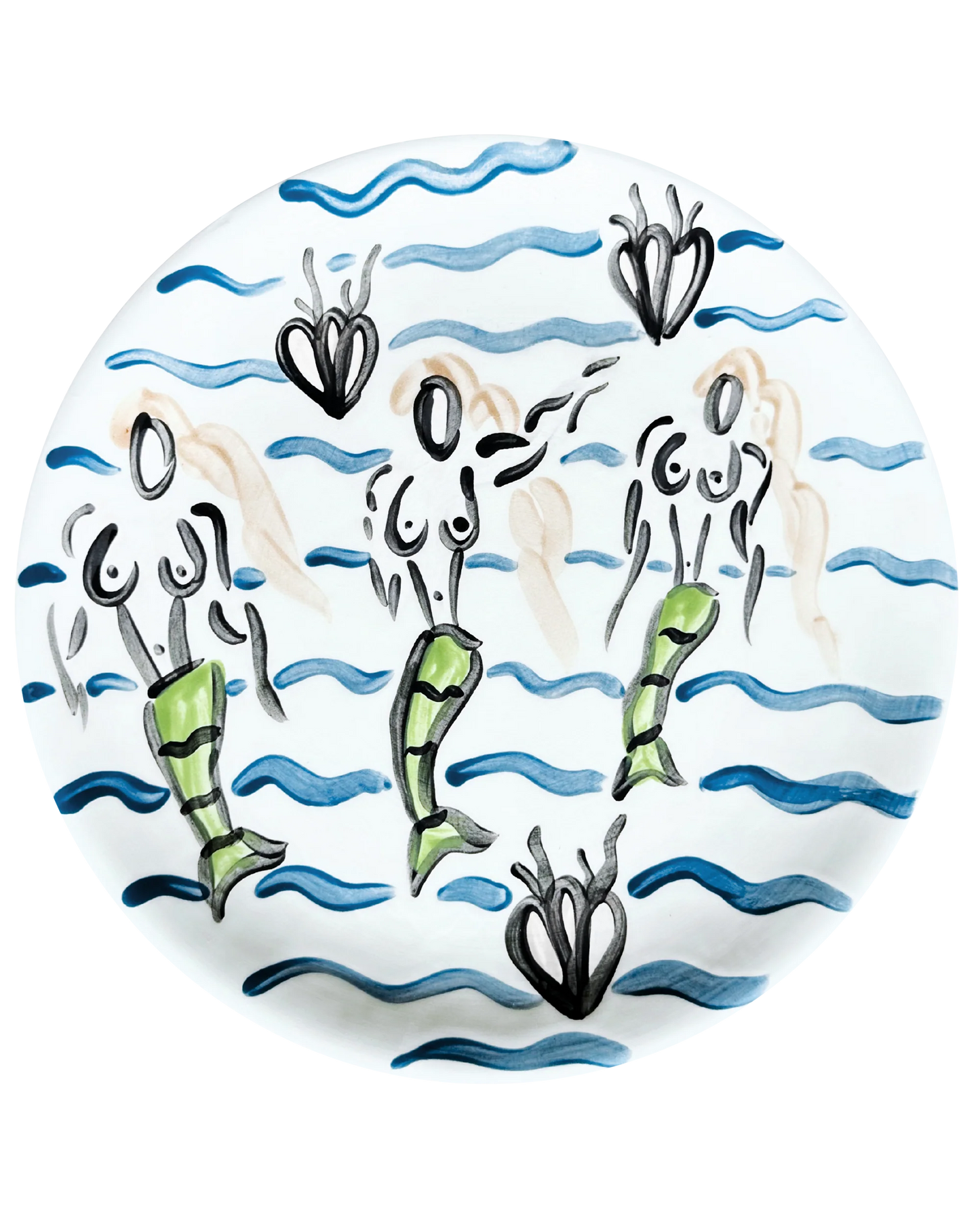 Mermaids & Waves 2 Dessert Plate 24cm