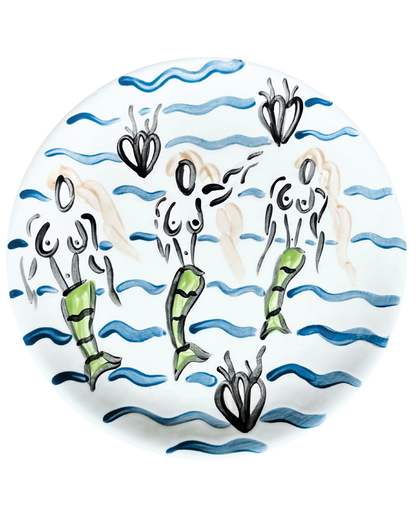 Mermaids & Waves 2 Dessert Plate 24cm