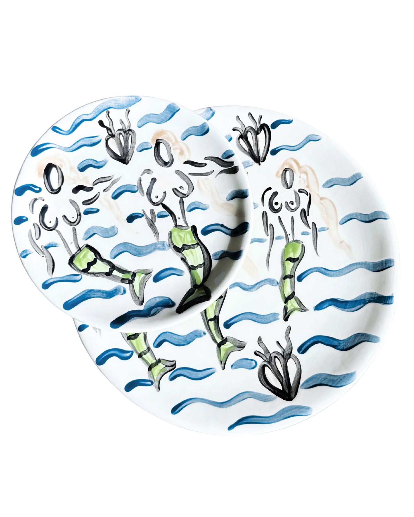 Mermaids & Waves 2 Side Plate 16cm