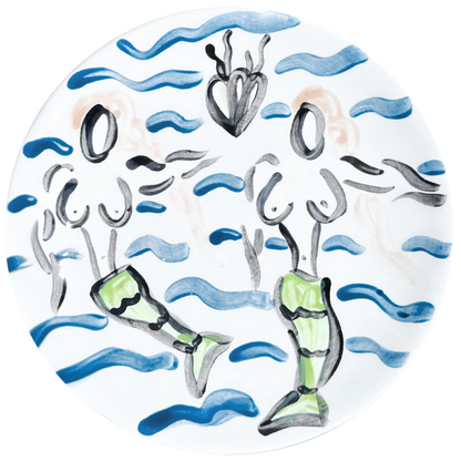 Mermaids & Waves 2 Side Plate 16cm