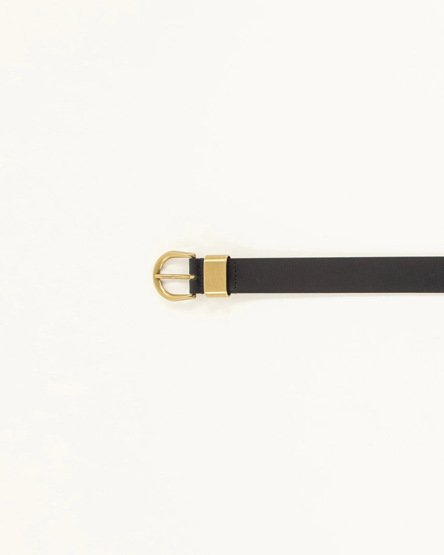 Miloa Leather Belt Metal Loop