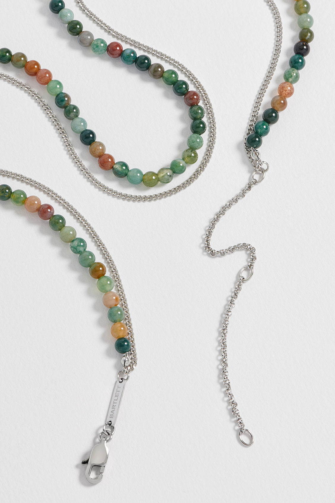 Mixed Green Agate Double Necklace