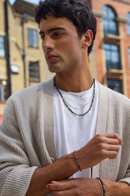 Mixed Green Agate Double Necklace