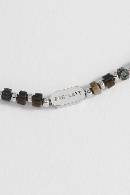 Mixed Green Gemstone Rondelle Bracelet