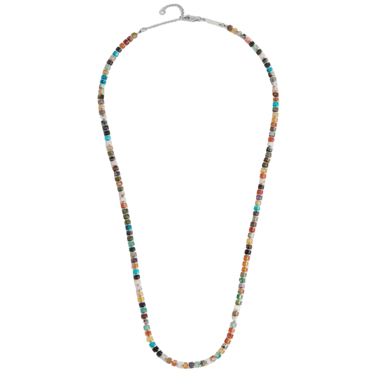 Multi Green Rondelle Necklace