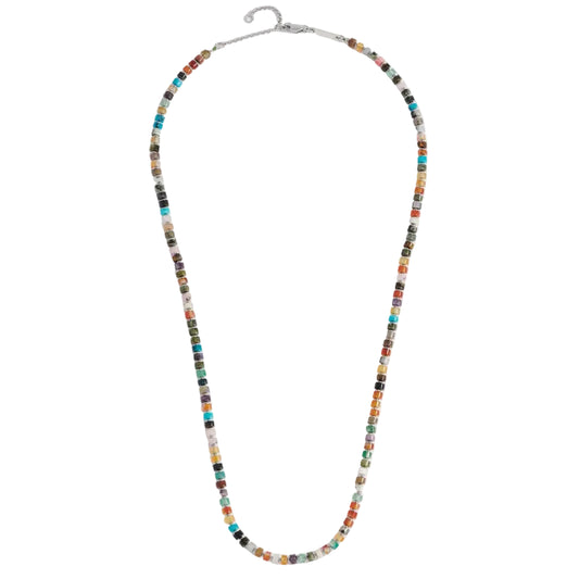Multi Green Rondelle Necklace