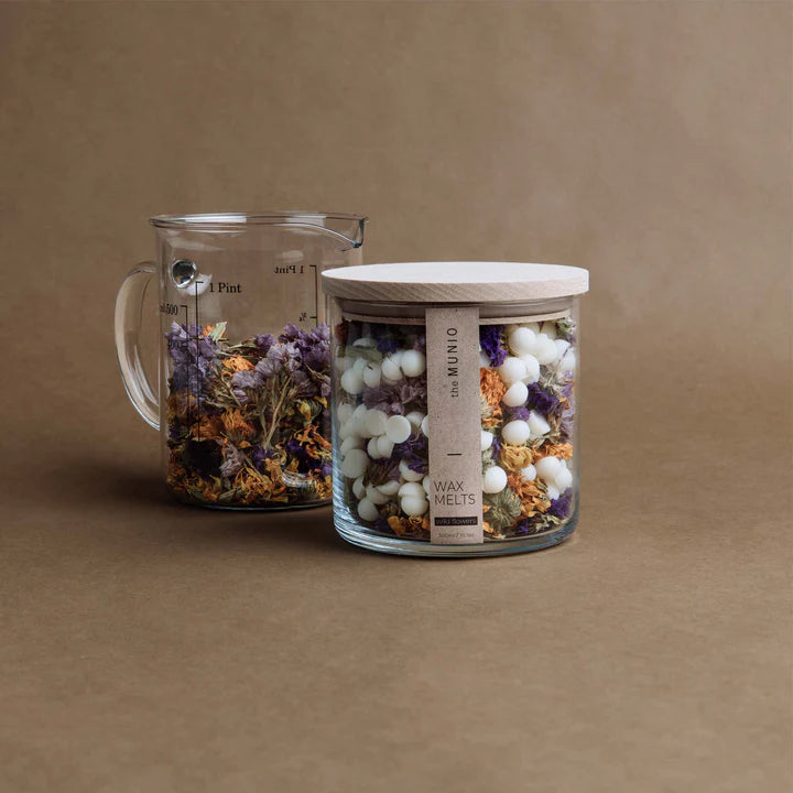 Wild Flowers Soy Wax Melts In Glass Votive