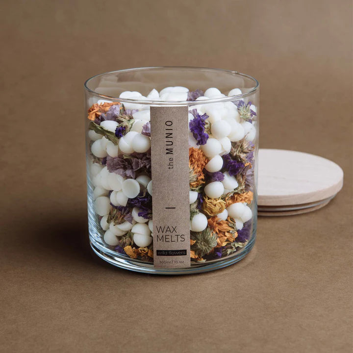 Wild Flowers Soy Wax Melts In Glass Votive