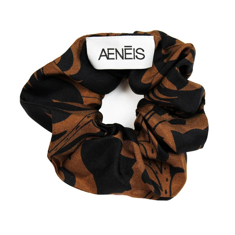 Mur Floral Silk Scrunchy