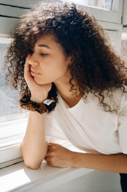 Mur Floral Silk Scrunchy