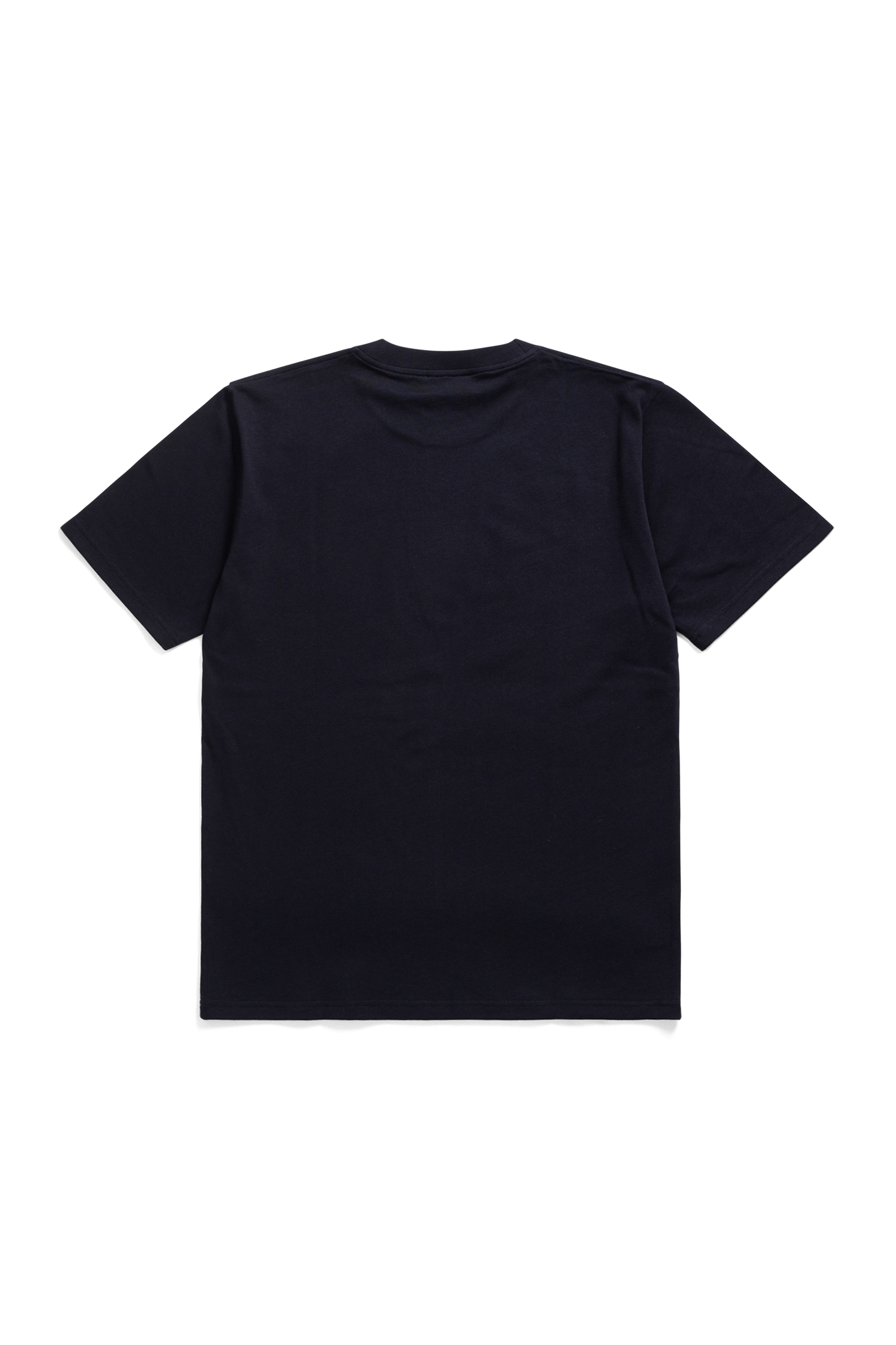 Johannes Organic Heavy Jersey Brush N Logo T-shirt Dark Navy