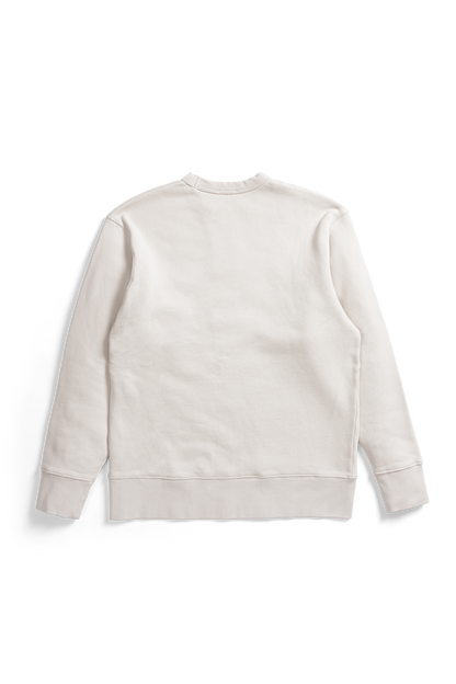 Arne Relaxed Organic Chain logo Sweatshirt Marble White