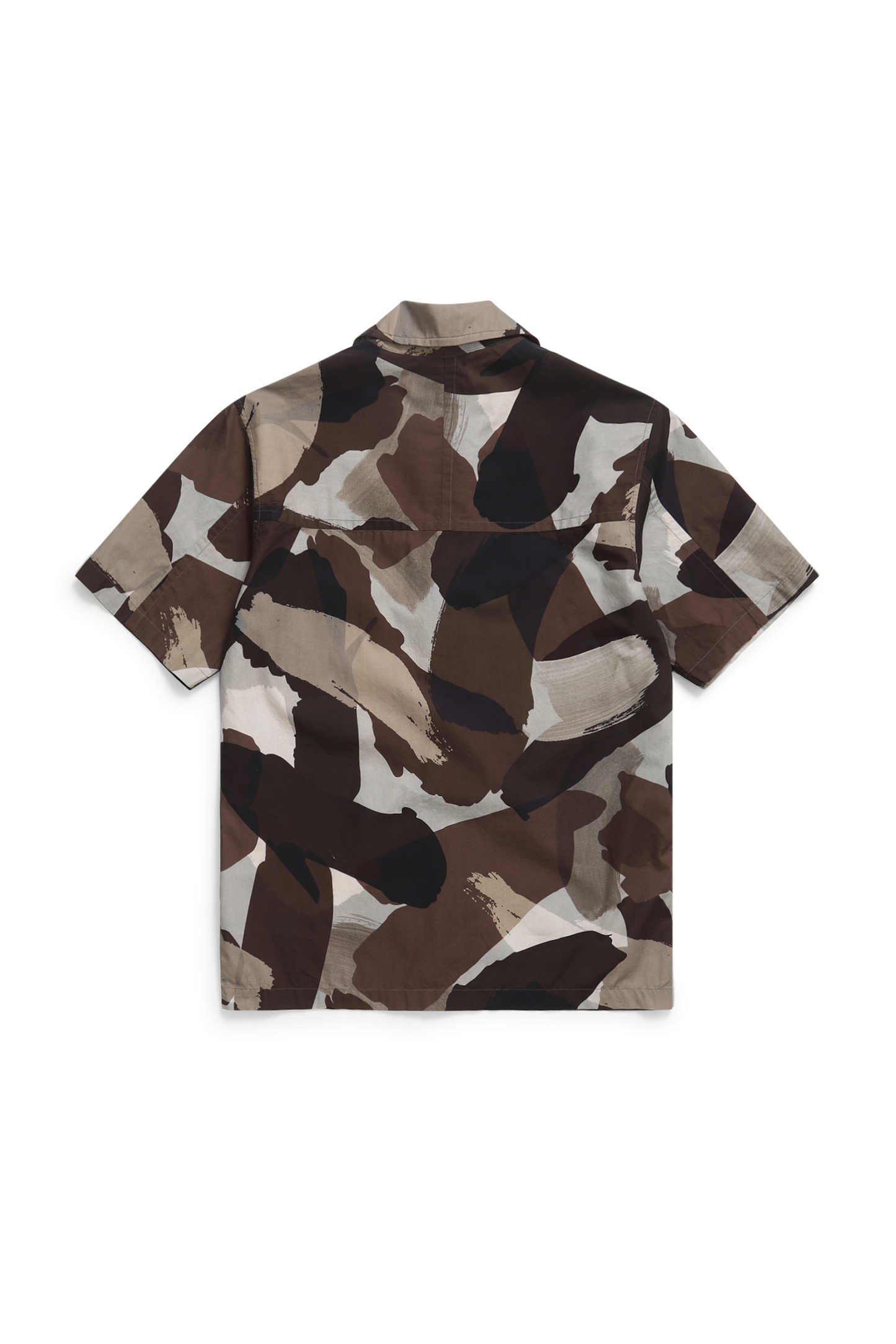 Mads Relaxed Camo Shirt SS Espresso