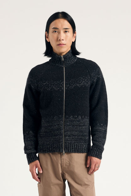 Ulf Full Zip Fairisle Cardigan