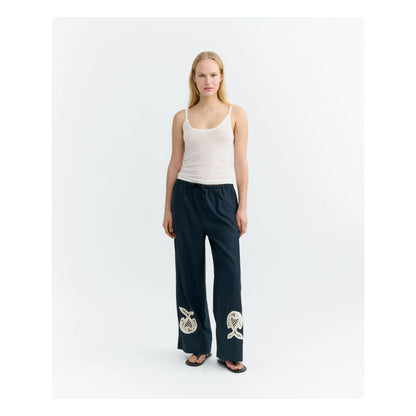 Navy Fish Patch Brigitte Pants
