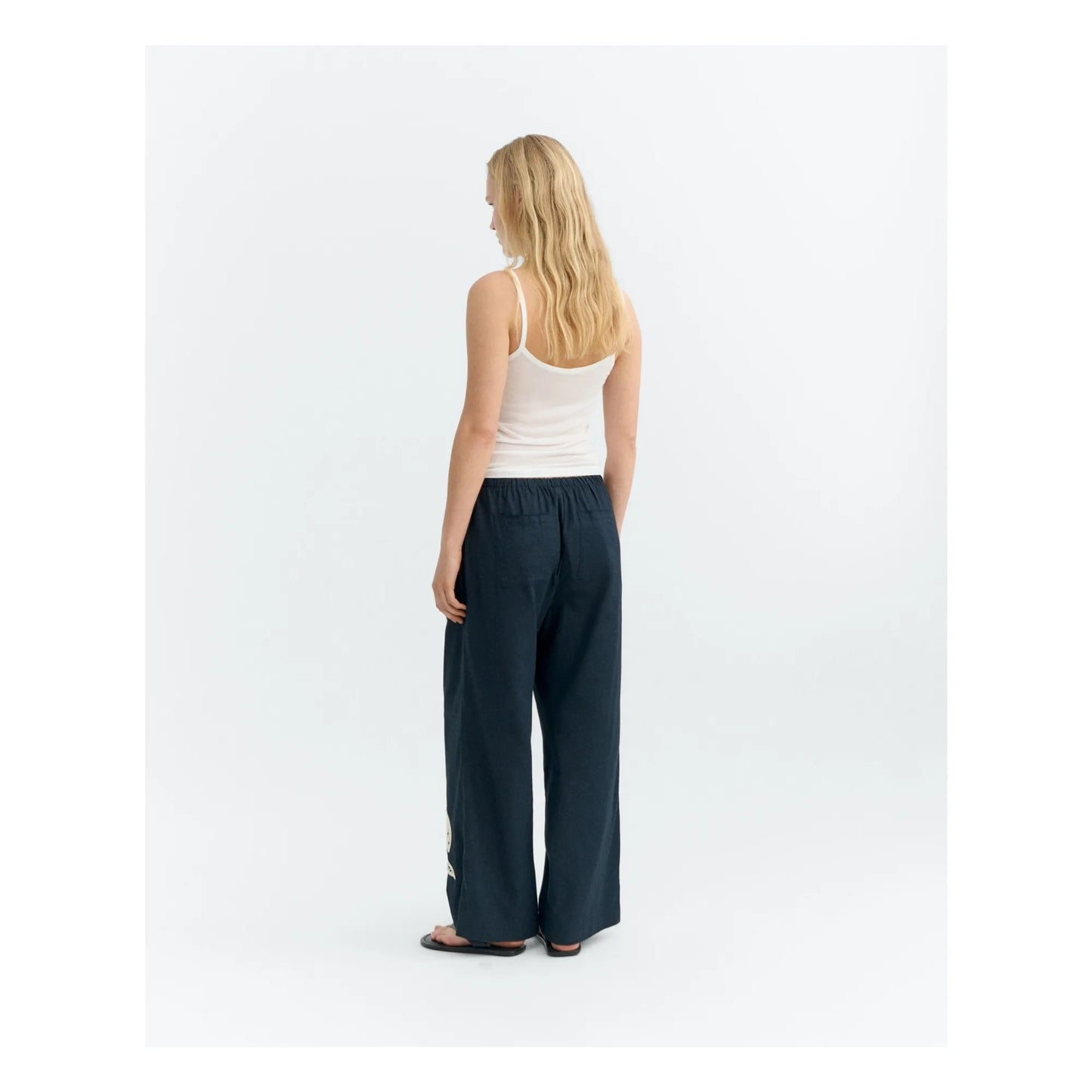 Navy Fish Patch Brigitte Pants
