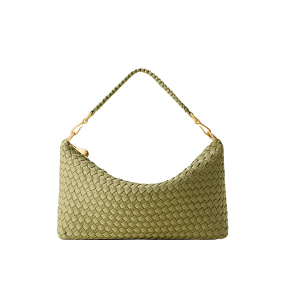 Porto Small Half-Moon Bag Bottle Green