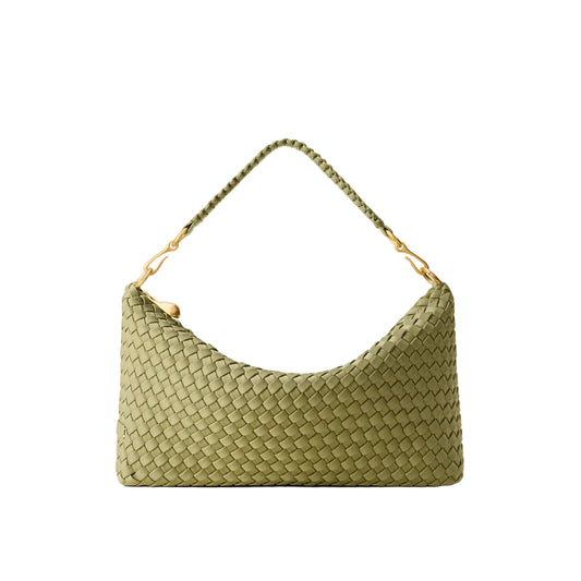 Porto Small Half-Moon Bag Bottle Green