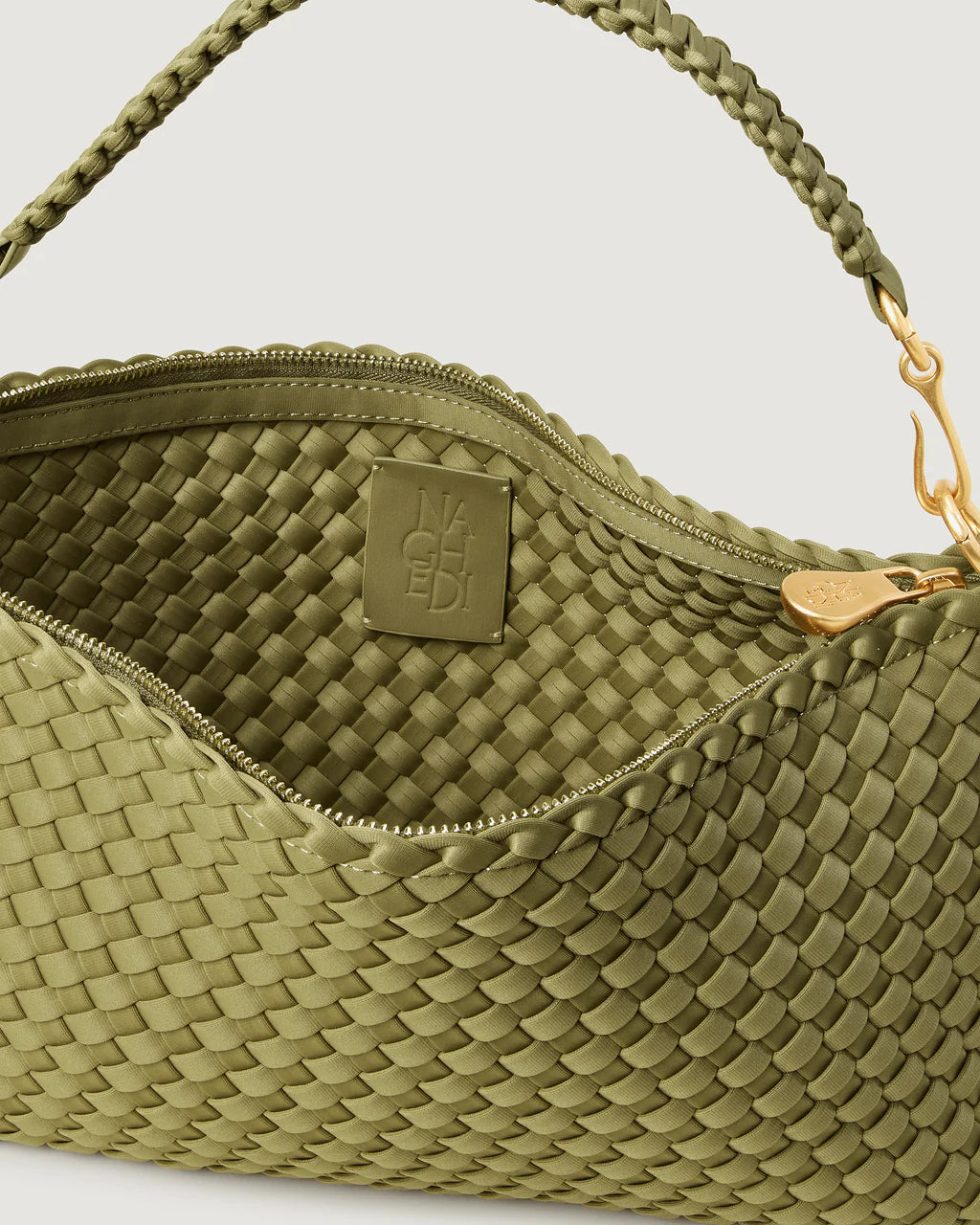 Porto Small Half-Moon Bag Bottle Green