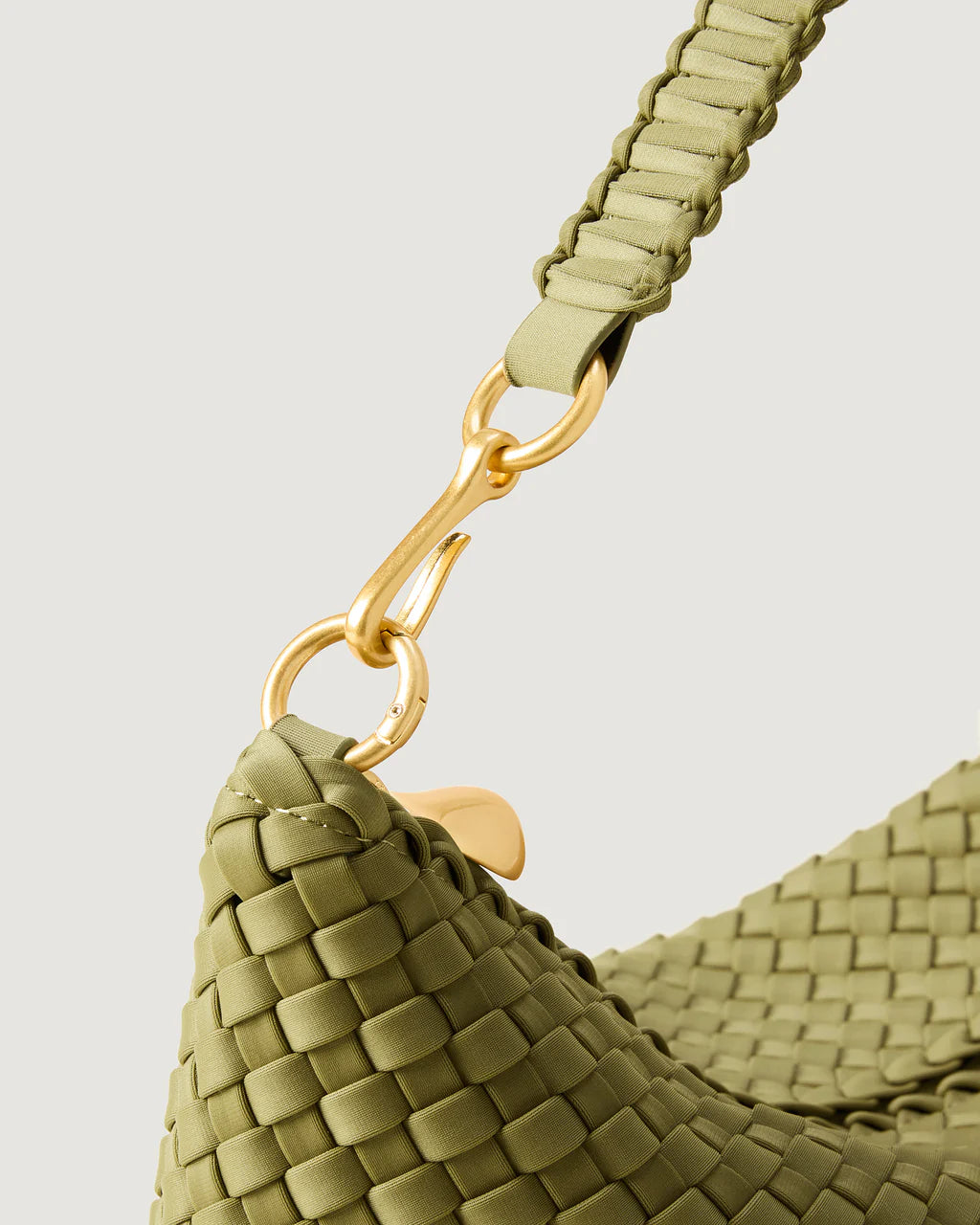 Porto Small Half-Moon Bag Bottle Green