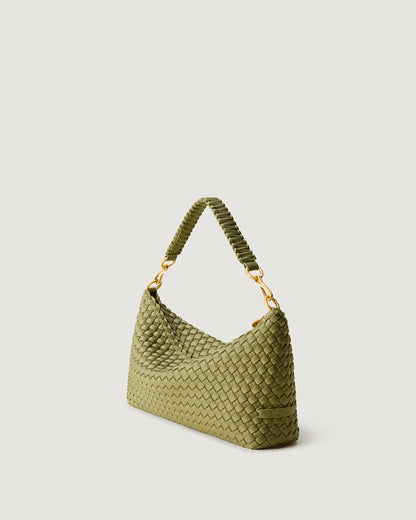 Porto Small Half-Moon Bag Bottle Green
