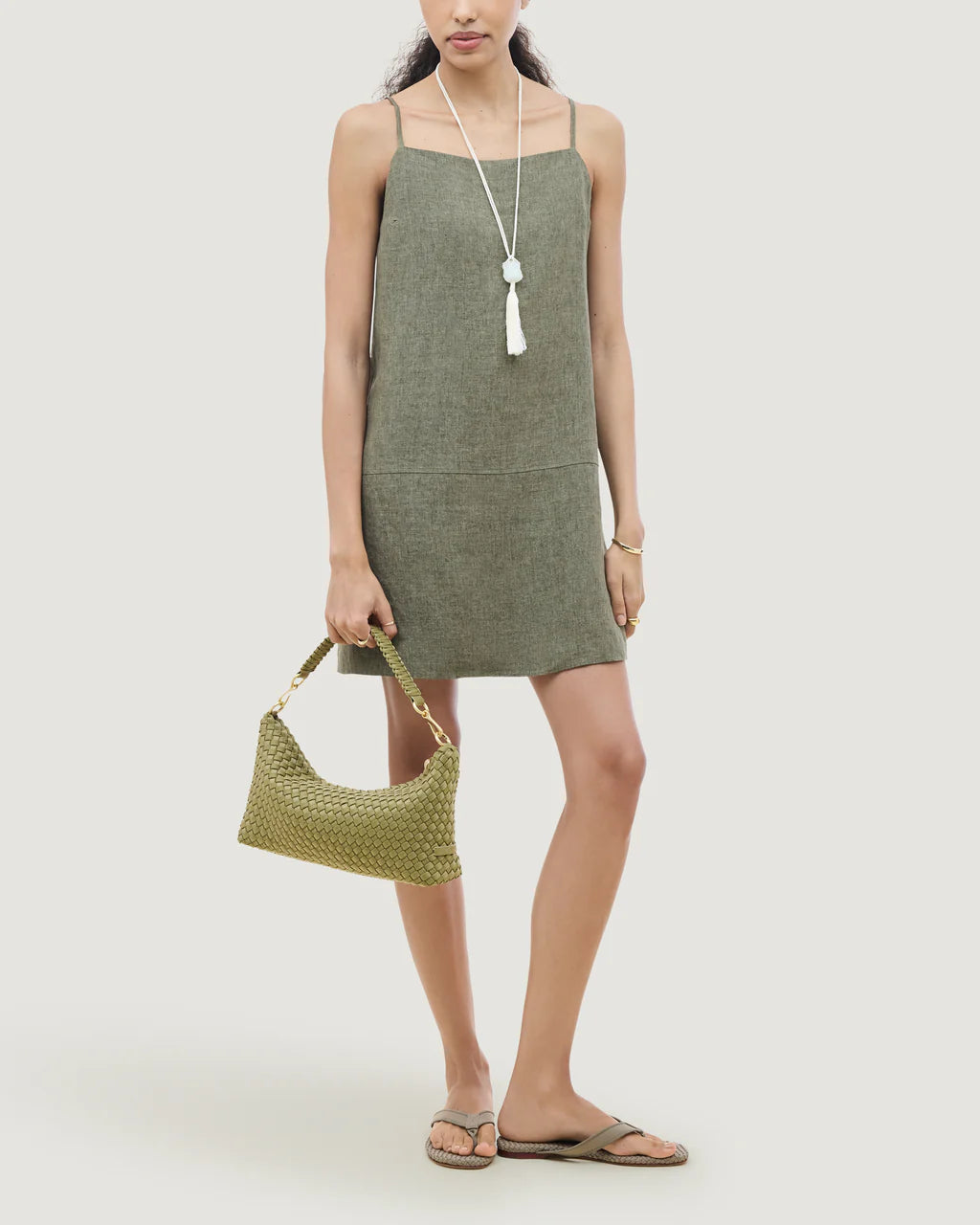 Porto Small Half-Moon Bag Bottle Green