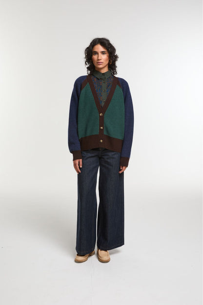 152 - Night Blue Claude Enigme Cardigan