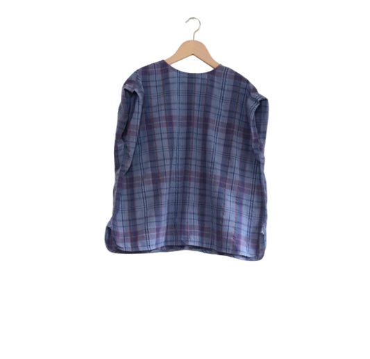 No Sleeve Shirt In Overdyed Madras