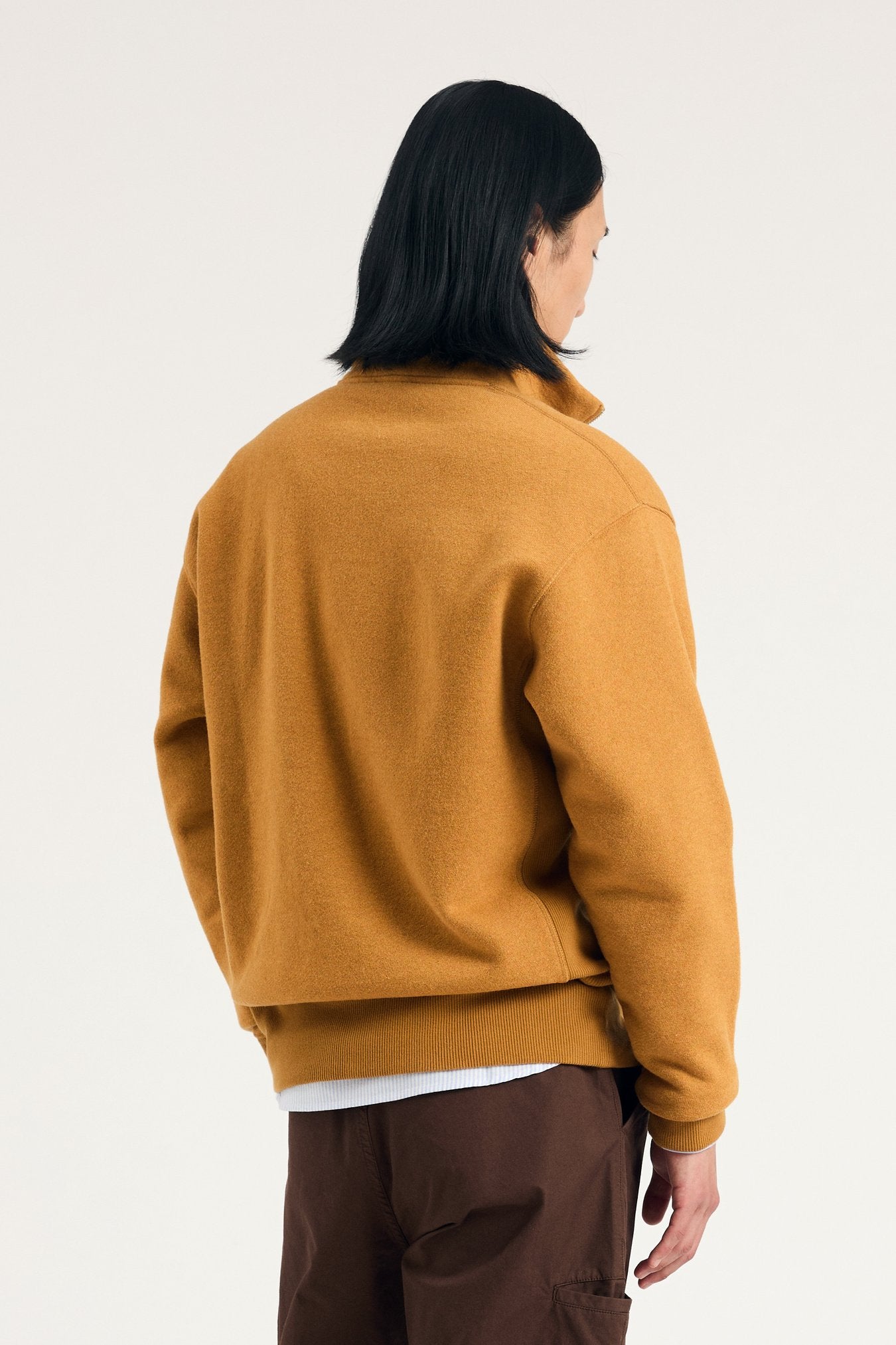 Ketel Relaxed Cotton Wool Half Zip Sweatshirt