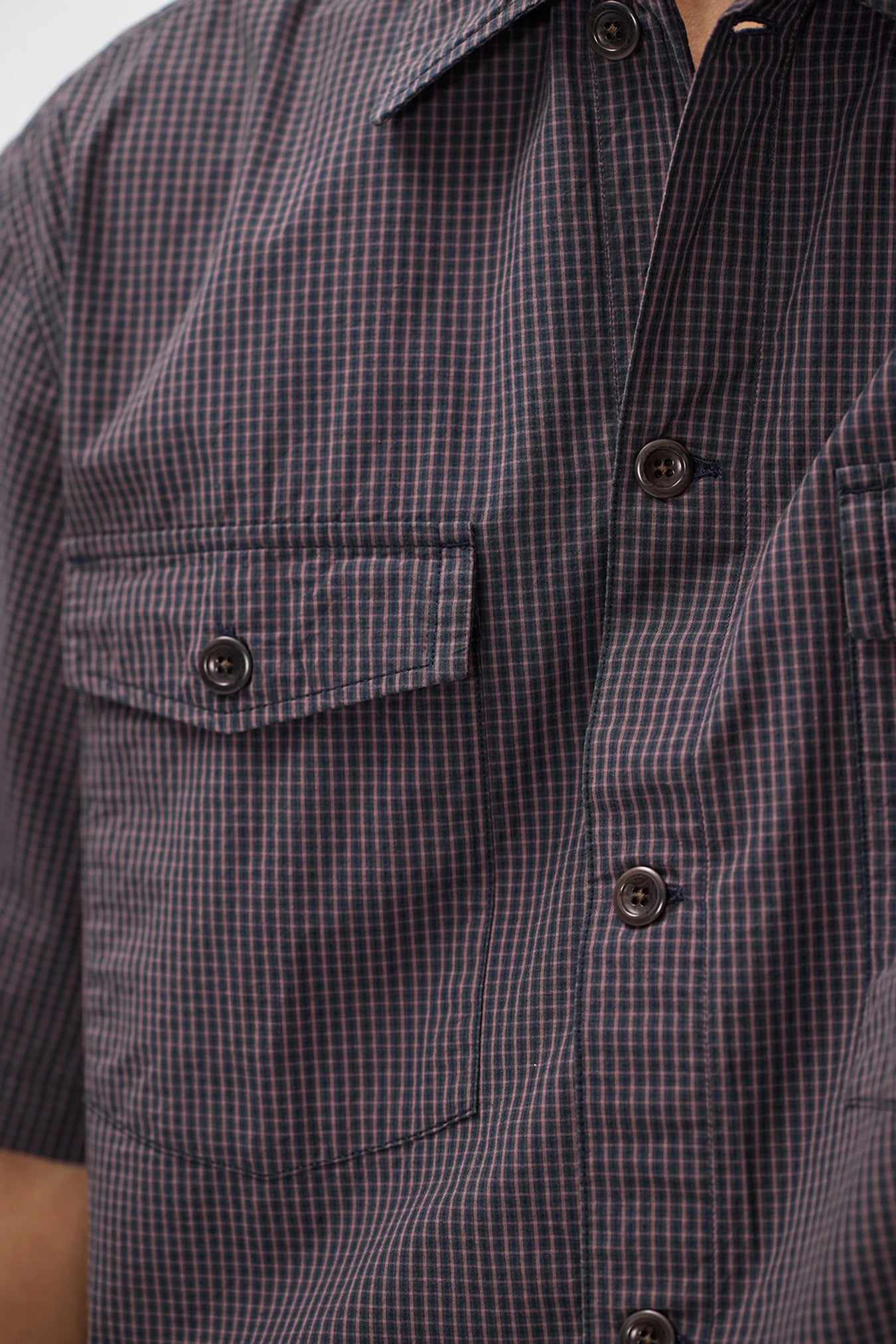 Vestervig Checked SS Safari Shirt
