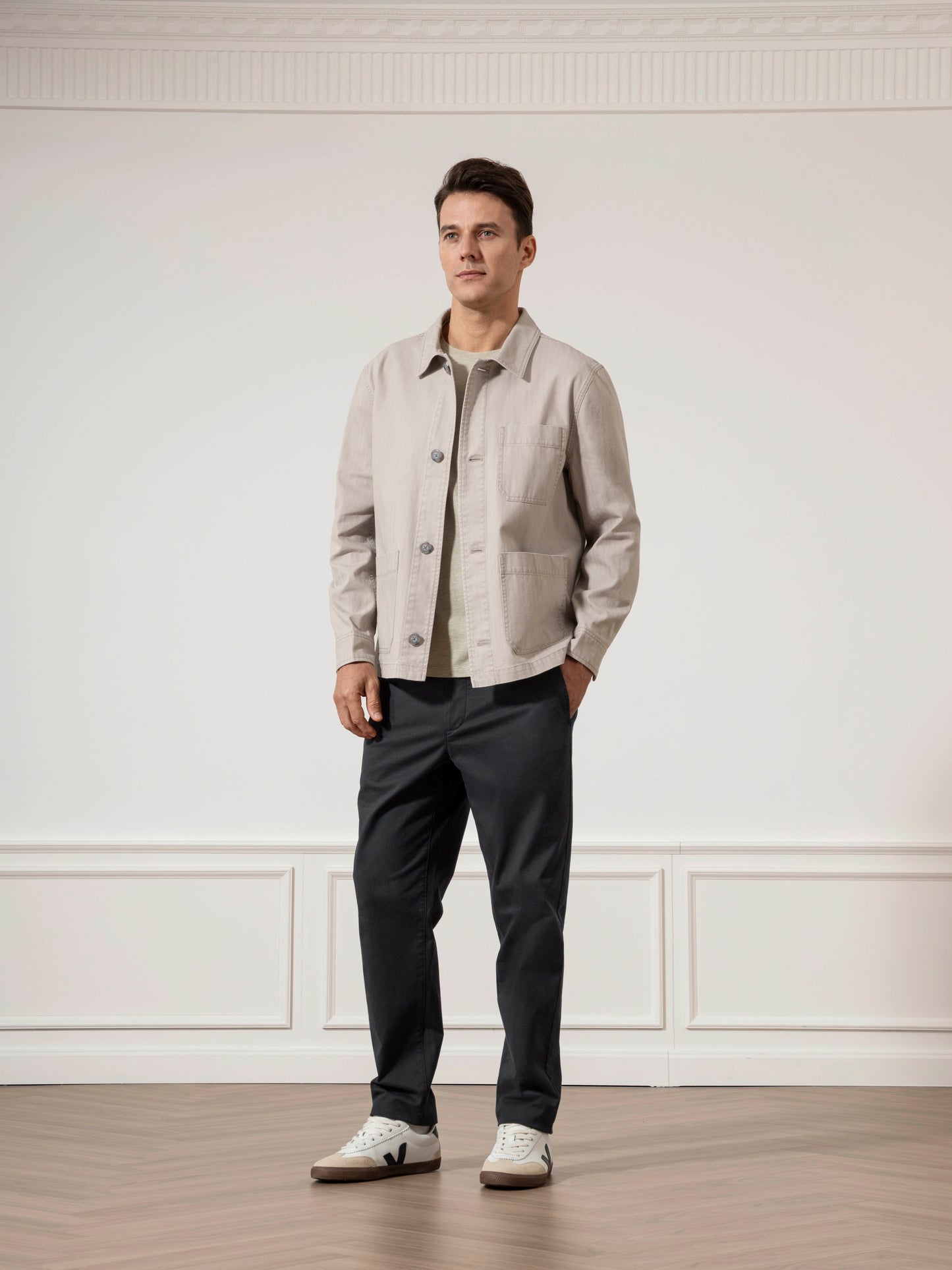 Remi Herringbone Cotton Jacket