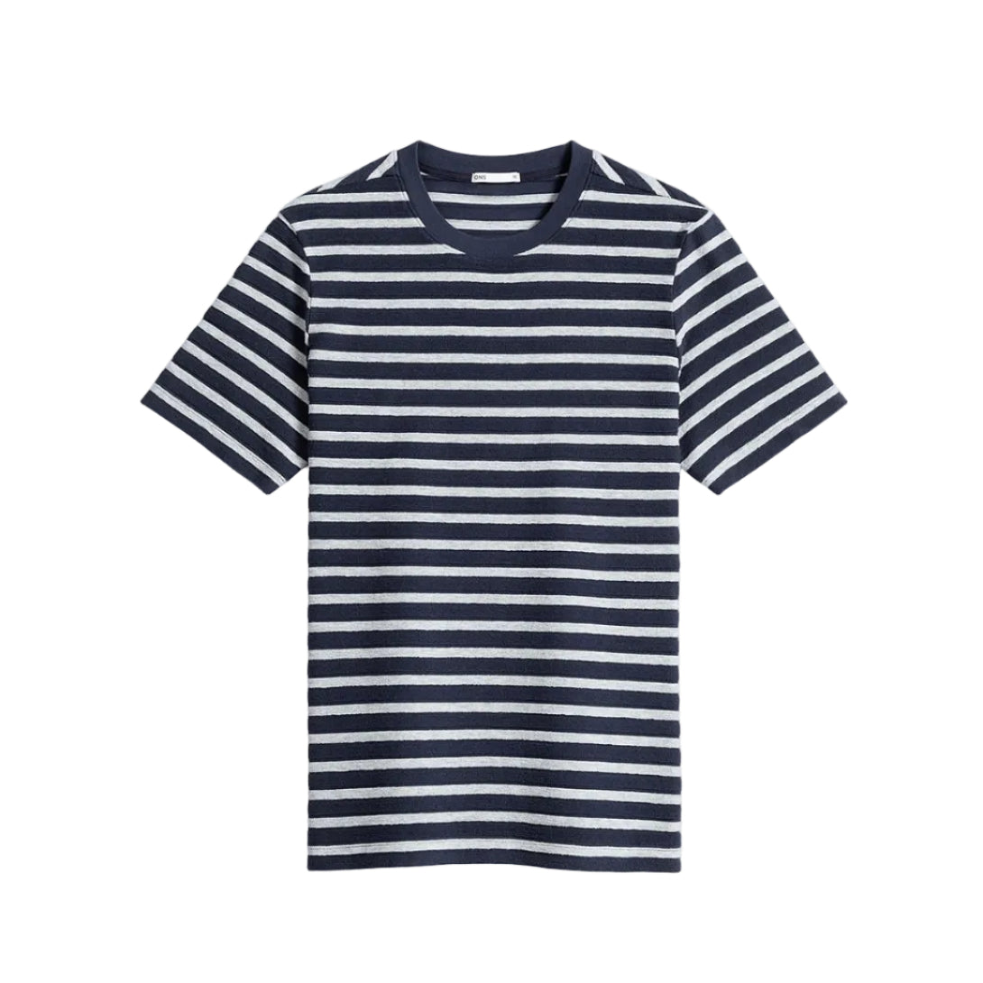 Alphabet Sculpted Stripe Tee