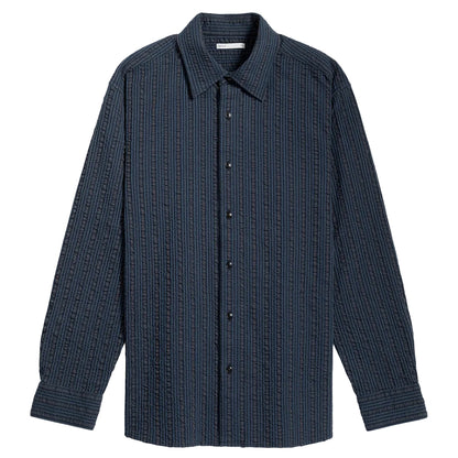 Varick Seersucker Stripe Overshirt