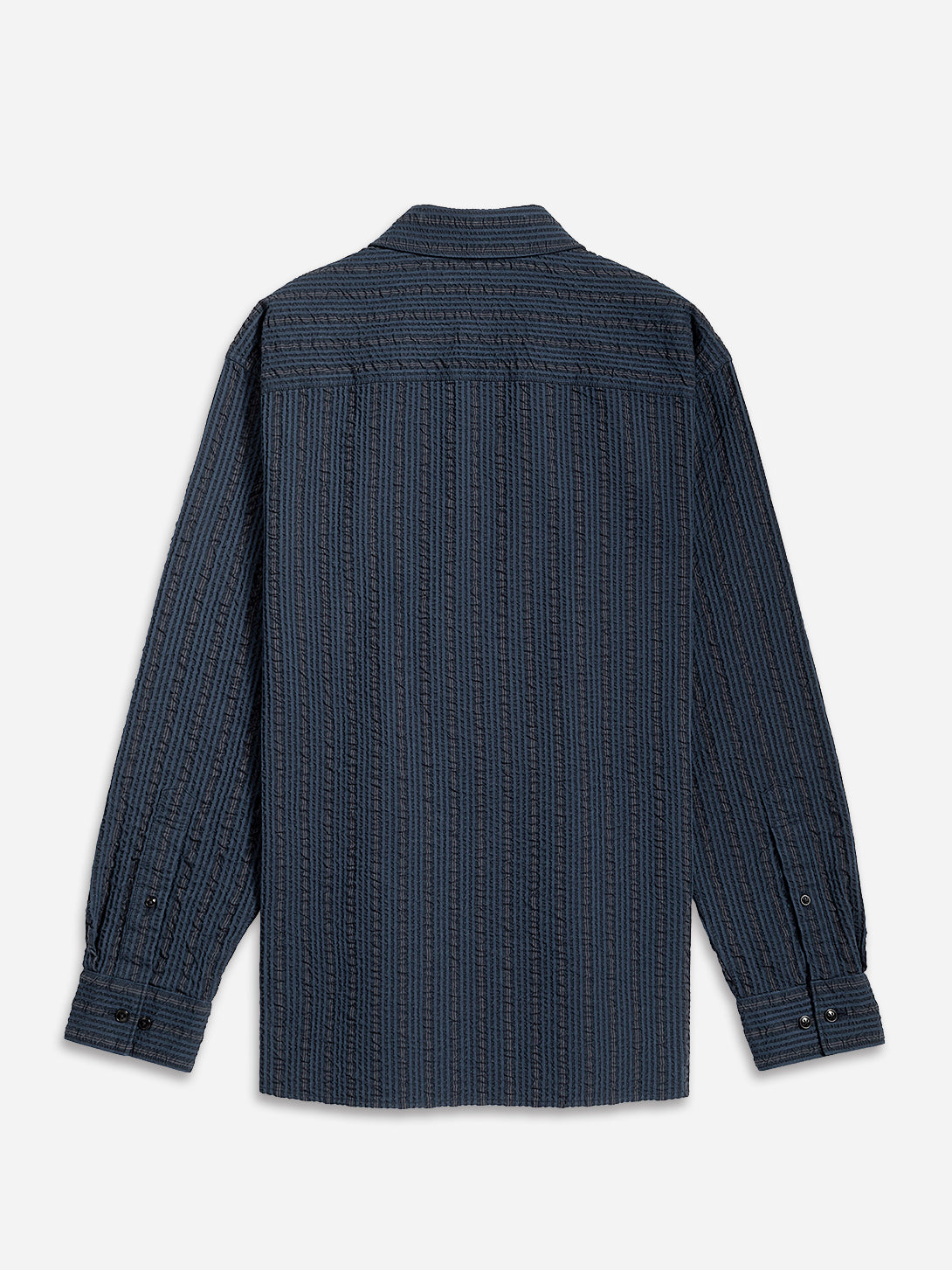 Varick Seersucker Stripe Overshirt