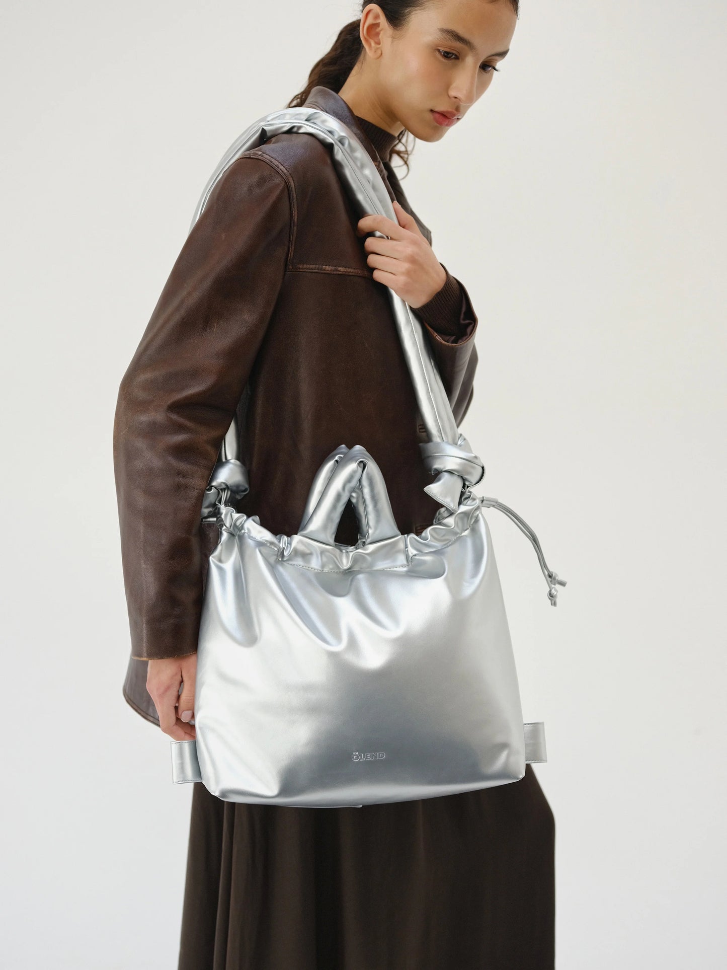 Ona Vegan Leather Silver