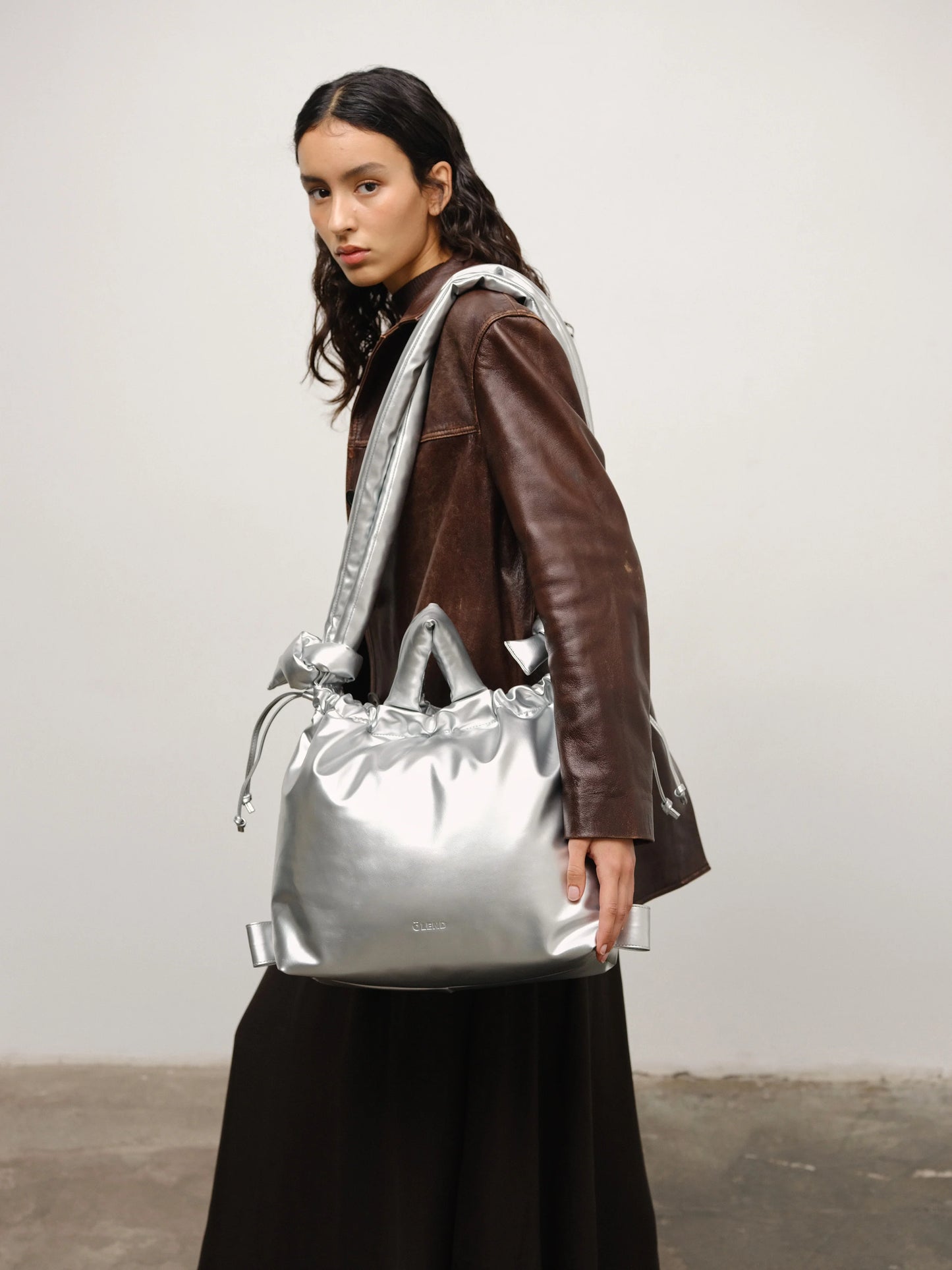 Ona Vegan Leather Silver