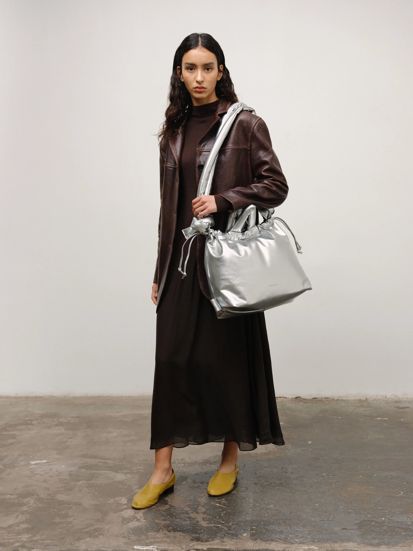 Ona Vegan Leather Silver