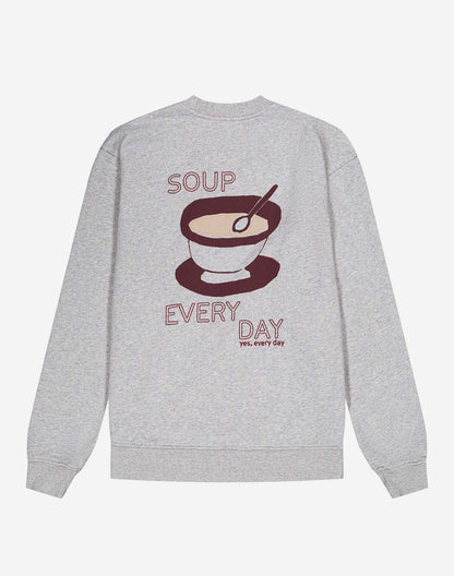 Mottled grey Good soup sweatshirt