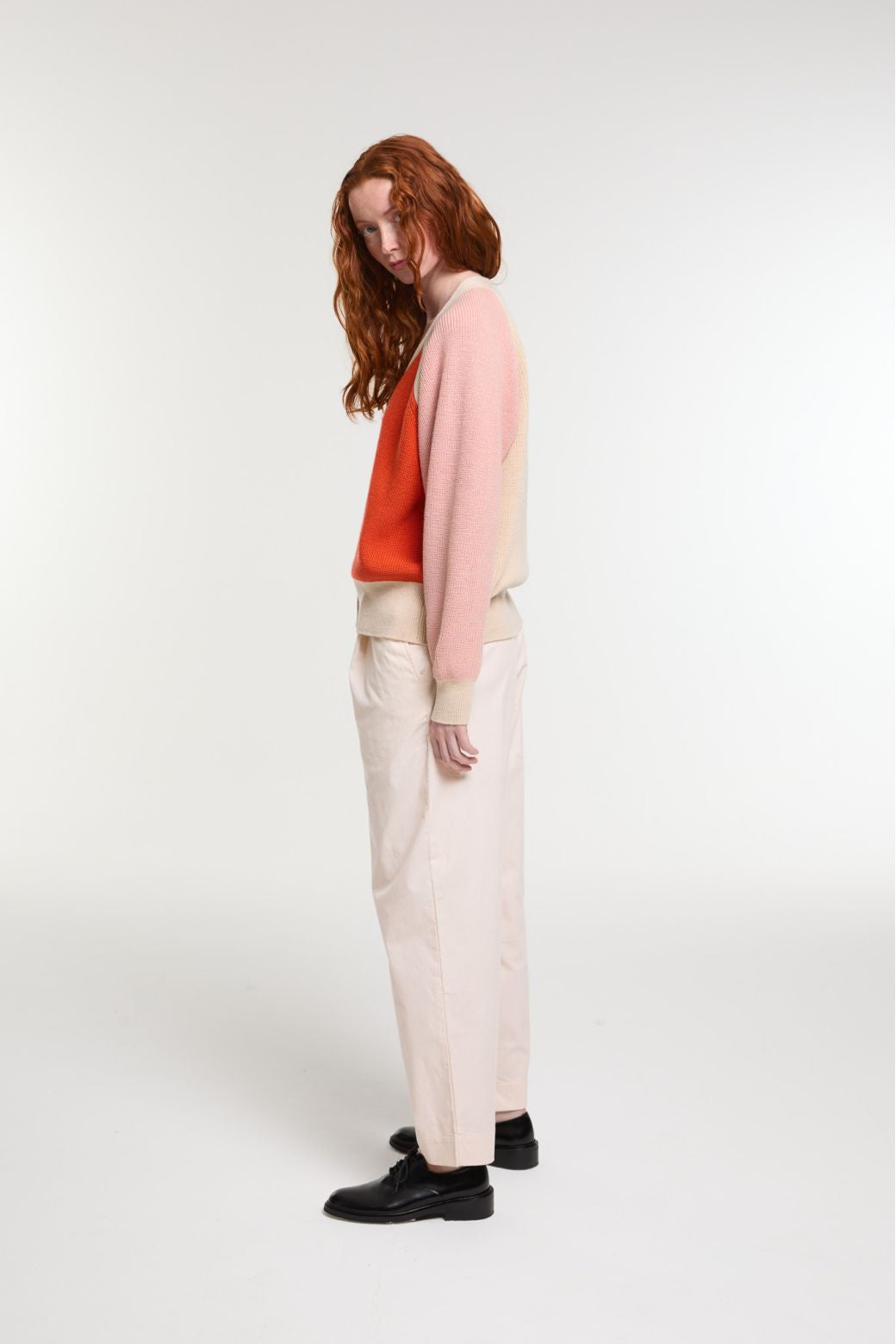 152 - Orange Claude Enigme Cardigan