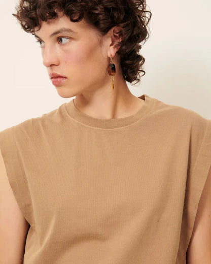 Orlando Pleated Sleeveless T-Shir