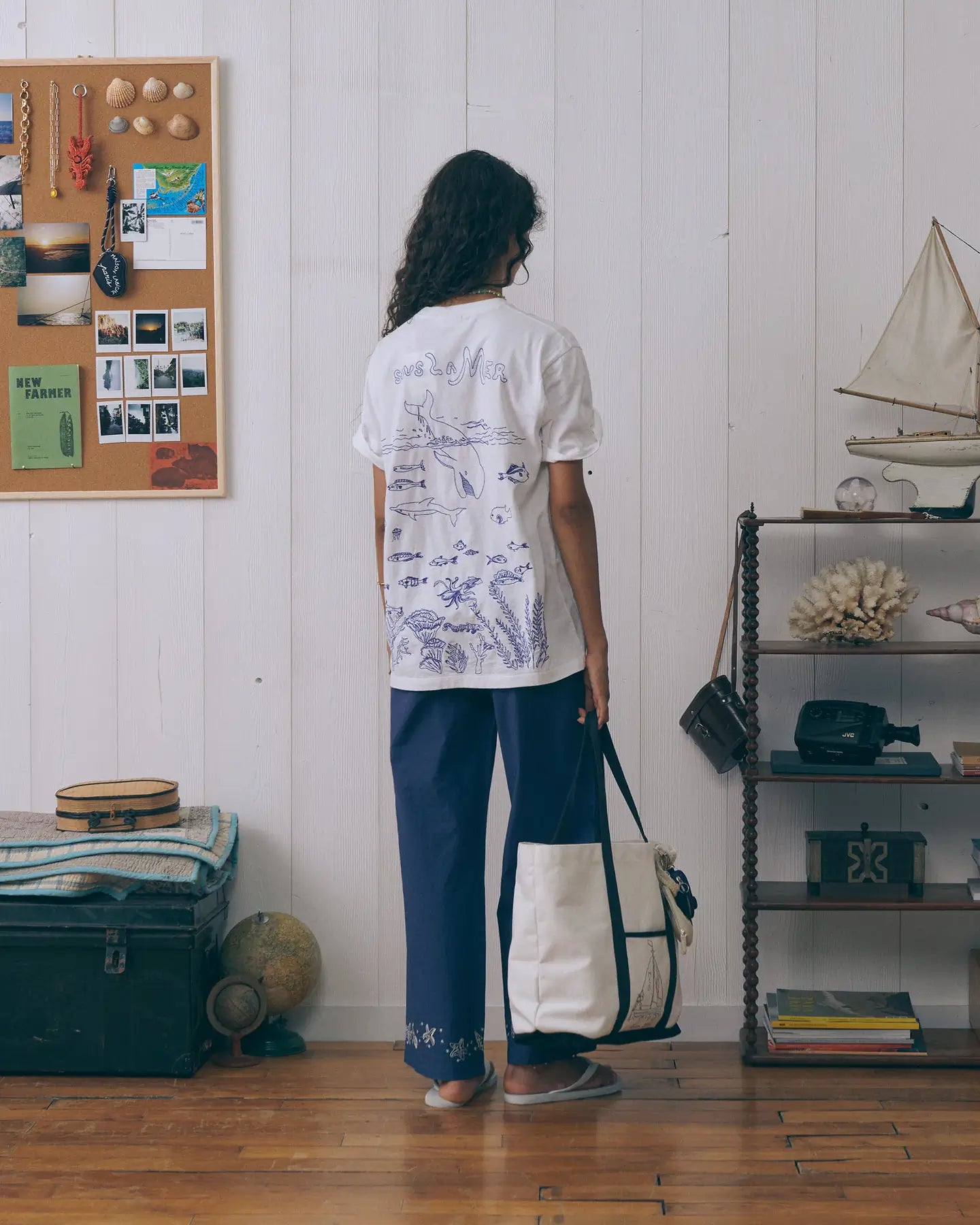 Oudin Poplin Cotton Seashells