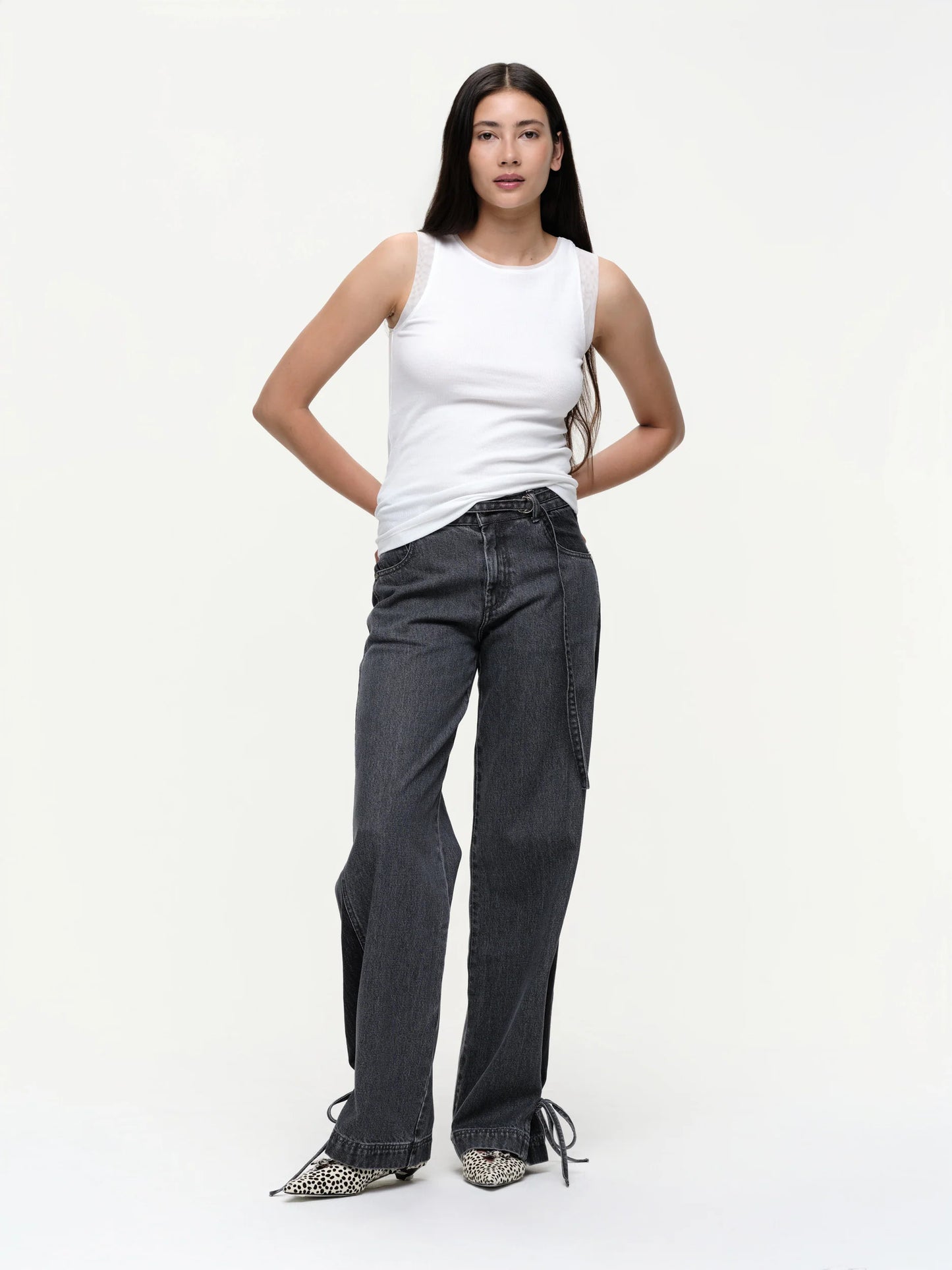 Rib Tank With Mesh Shoulder