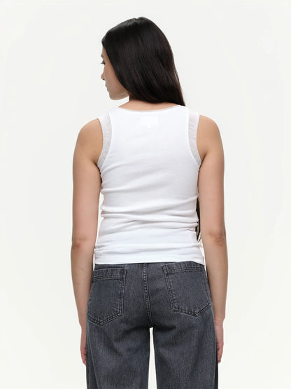 Rib Tank With Mesh Shoulder