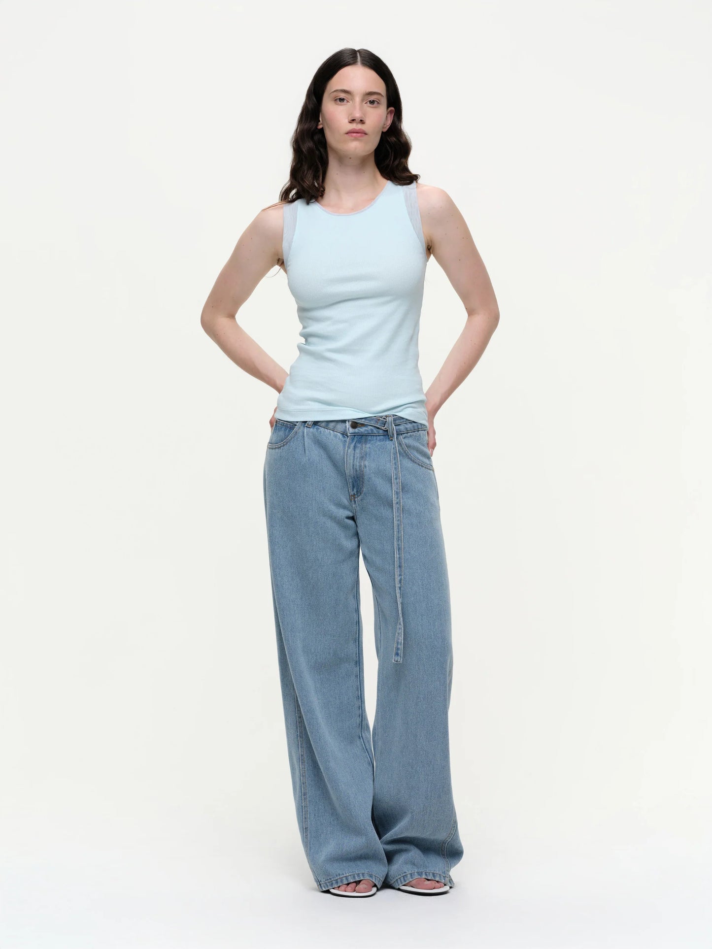 Rib Tank With Mesh Shoulder