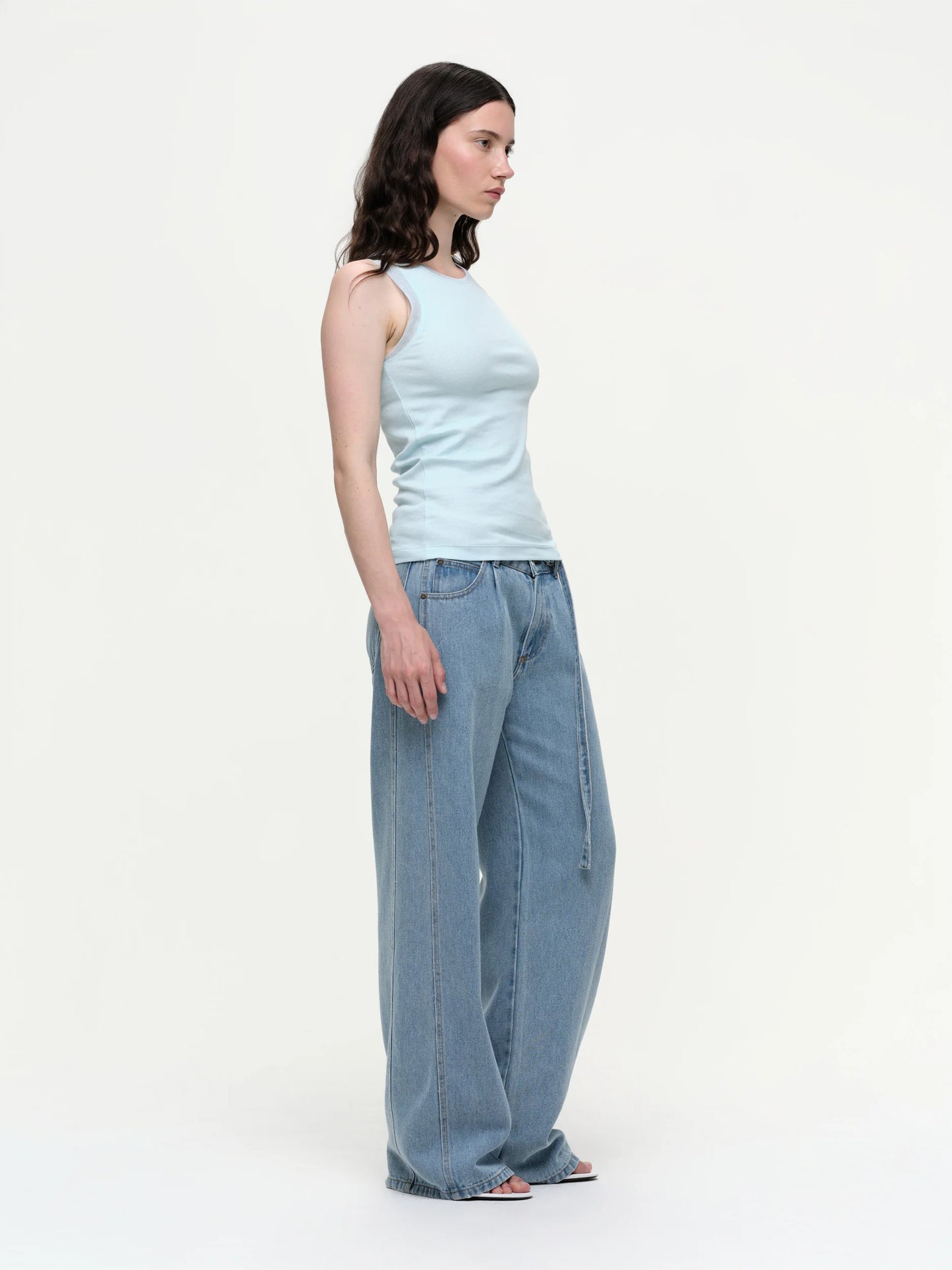 Rib Tank With Mesh Shoulder