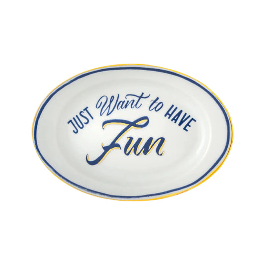 Oval Tray Cm.19,5X13 Fun