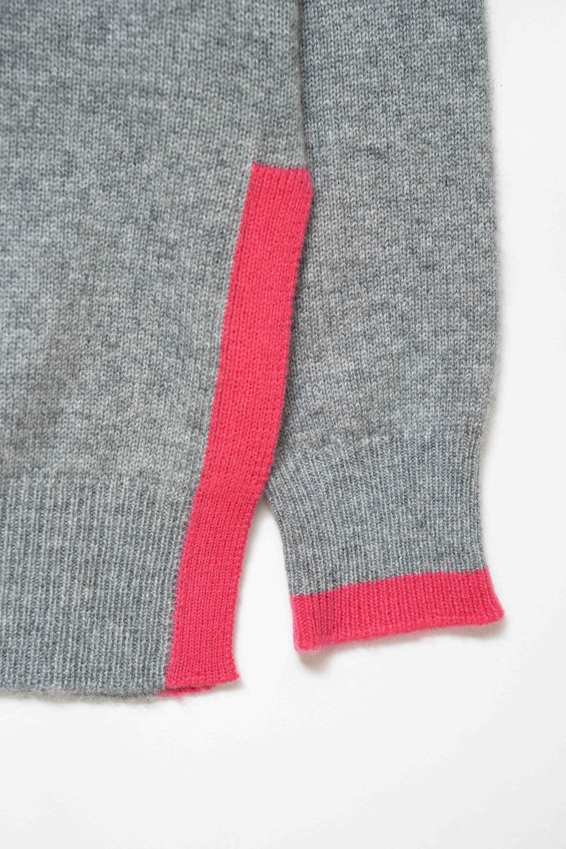 Oversized Turtleneck W/ Color Pullover