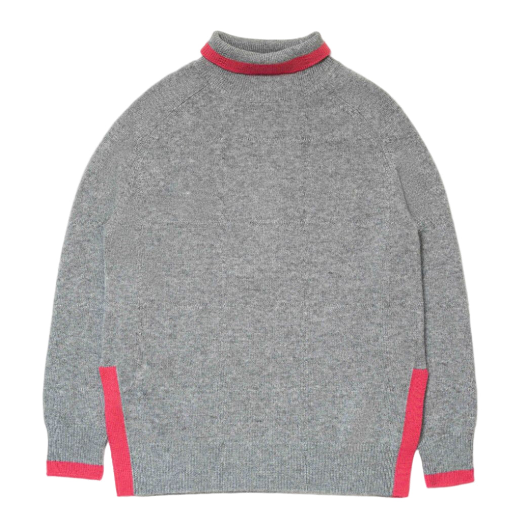 Oversized Turtleneck W/ Color Pullover