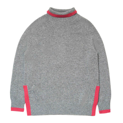 Oversized Turtleneck W/ Color Pullover